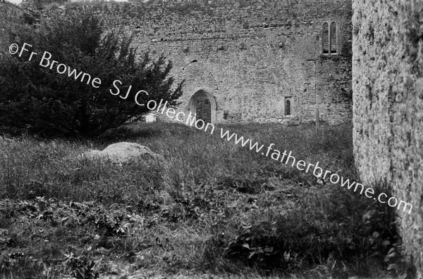 KILCOOLEY ABBEY WALL OF CHURCH FROM CHAPTER ROOM DOOR